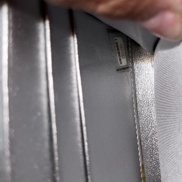 Preloved Chanel silver wallet great condition has some scuff marks . - Picture 14 of 14